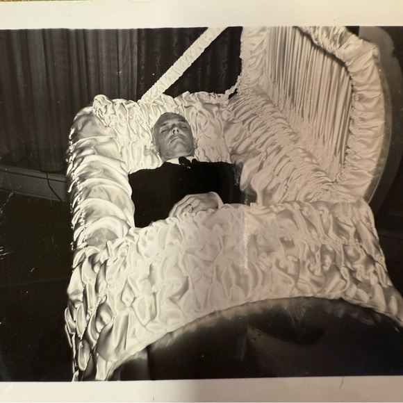 Vintage Post Mortem Coffin Photo Picture Photograph - Picture 2 of 5